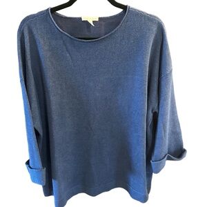 Eileen Fisher Navy Knit Top